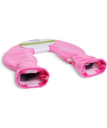 Premium Neck & Shoulder Hot Water Bottle - 2L PVC with Fleece Cover Velcro Fastener BS1970:2012 Certified (Pink) - International Shipping Available - Buy Online on GoSupps.com