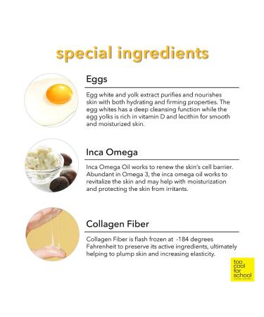 Too Cool for School Egg Mellow Cream - 5-in-1 Firming Moisturizer 1.76 oz | Hydration & Elasticity - Buy Online on GoSupps.com