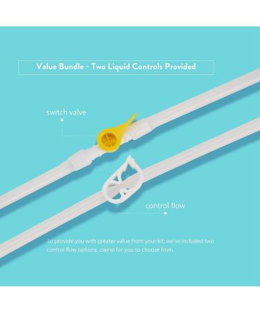 KYZETJD Silicone Enema Kit 2L - 3 Tips, Controlled Flow for Colon Detox & Cleanse - Buy Online on GoSupps.com