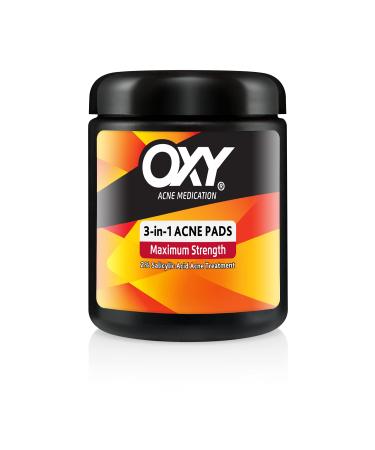 Oxy Maximum Action 3-In-1 Treatment Pads, 90 Count 90 Count (Pack of 1)