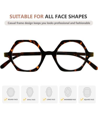 Eyekepper Small Vintage Glasses for Women - Tortoise Retro Reading Eyeglasses +2.50 Diopters - Stylish & Comfortable Mini Readers for Men - Buy Online on GoSupps.com