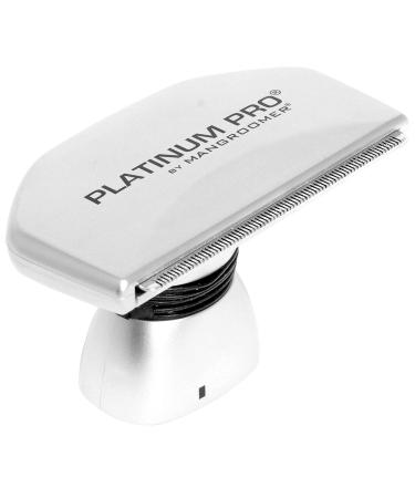 MANGROOMER - PLATINUM PRO New Back Hair Shaver Complete Attachment Head - Shock Absorber Flexing Neck and New 50% Wider Blade Design!