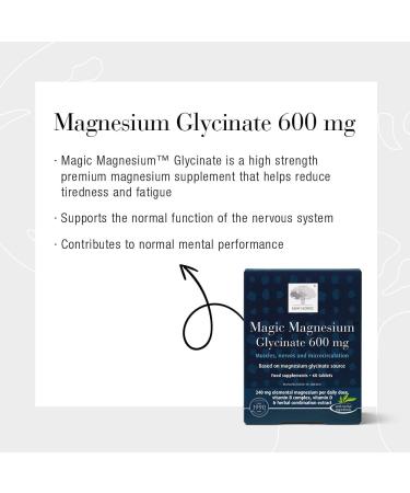 New Nordic Magic Magnesium Gylcinate 600 mg - Buy Online on GoSupps.com