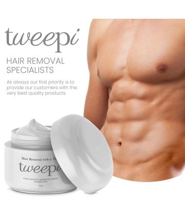 Tweepi Hair Growth Inhibitor | Anti Hair Growth Cream - Permanent Hair Removal for Body & Face | Paraben-Free - 50g - Made in UK - Buy Online on GoSupps.com