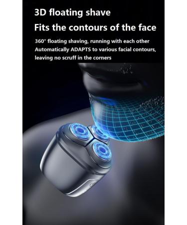 Men's electric shaver portable rechargeable electric shaver magnetic tip close at a stroke mini travel electric shaver full body bath smart razor (Samurai Black +1 blade head) - Buy Online on GoSupps.com