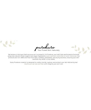 Purekure Organic Skin Care Bundle - Gentle Milky Matcha Cleanser Refreshing Elderberry Toner and Nourishing Vitamin B3 B5 + C Serum. Vegan Non-GMO Paraben & Phthalate-Free. Results in Days. - Buy Online on GoSupps.com