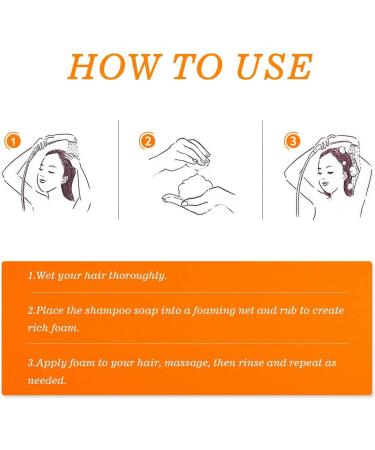  Hengxuan Solid shampoo with pumpkin oil solid shampoo with organic pumpkin deeply nourishes dry and damaged hair reduces frizz and hair loss (2) - Buy Online on GoSupps.com