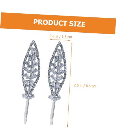 FRCOLOR 2 Pairs Rhinestone Hair Clip Crystal Hair Accessories Bridal Hair Accessories Hair Clips Hair Gems Hair Barrettes Rhinestone Wedding Hair Clip Clip Miss Zinc Alloy - Buy Online on GoSupps.com