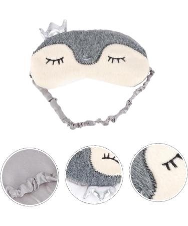 Beaupretty Cartoon Blindfold - 2 Pcs Cute Eye Patch for Sleep Plush Toy Eye Cover & Eye Massager | Soft Faux Fur Satin Sleep Mask - Buy Online on GoSupps.com