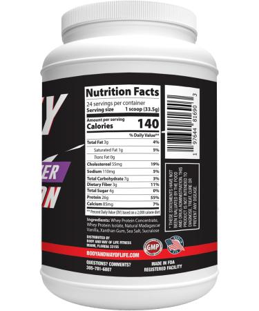 Vanilla Whey Protein Powder 28.3 oz | Pure Protein for Optimal Health & Performance - Buy Online on GoSupps.com