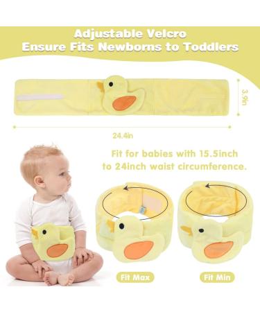 Hilph Baby Colic Relief Heated Tummy Wrap - Reusable Baby Heating Pad for Gas, Reflux & Upset Stomach - Yellow Duck - Buy Online on GoSupps.com