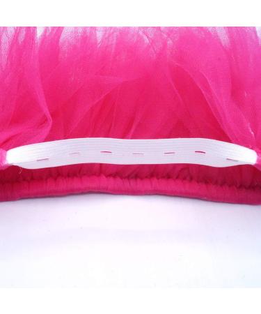 Aivtalk Dog Tutu Dress & Cat Costume | Festive Solid Color Tulle Skirt for Small Pets - Rose Red - Buy Online on GoSupps.com