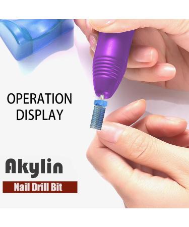 Akylin Carbide Nail Drill Bits - 3/32' Fast Remove for Acrylic/Hard Gels for Manicure Pedicure Cuticle Gel Polishing Salon Bits-Left and Right Hand(Medium) Medium-M Type-D - Buy Online on GoSupps.com