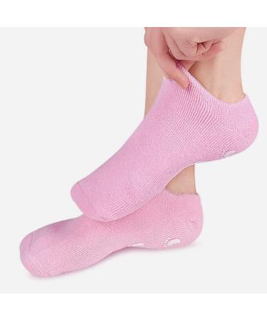 Minkissy 3 Pairs Moisturizing Gel Spa Socks - Soft Foot Moisture Socks with Essential Oils for Spa-Like Comfort - Buy Online on GoSupps.com
