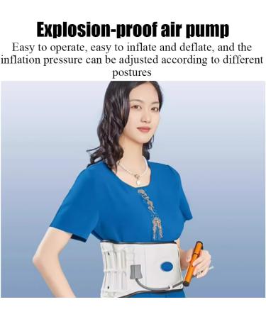 Waist Air Traction Belt | Lower Back Pain Relief Device with 17 Air Columns | Sciatica & Herniated Disc Support - Buy Online on GoSupps.com