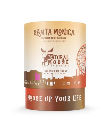 Global Natural Moose Tea Trotter | Premium Loose Leaf Tea | Santa Monica| Pineapple and Apricot flavour - Perfect for Iced Tea | 100g Santa Monica Pineapple and Apricot Flavour 100 g (Pack of 1)