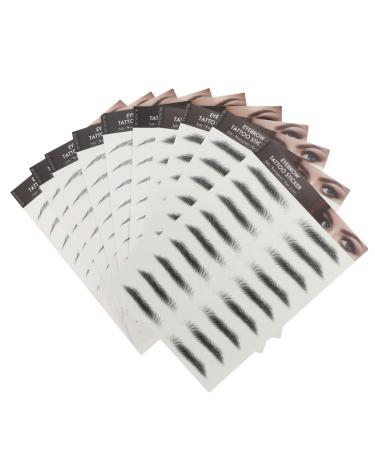 Mipcase 10pcs Imitation Eco Eyebrow Sticker Stickers Stickera Women Eyebrow 6d Beauty Products Water Proof