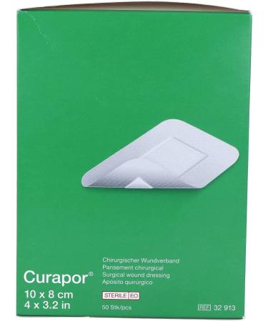 Curapor Surgical Wound Dressing Sterile 10cm x 8cm - 50 Pieces | International Shipping Available - Buy Online on GoSupps.com