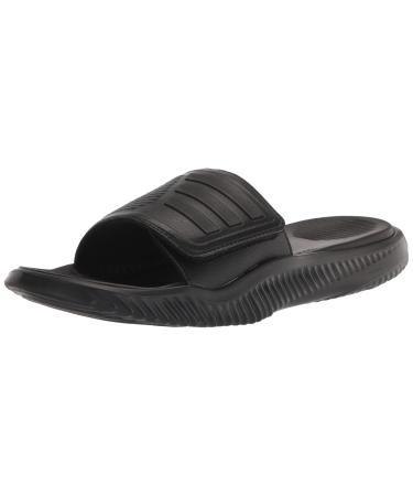 adidas Unisex-Adult Alphabounce 2.0 Slides Sandal 12 Women/11 Men Black/Black/Black