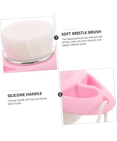 minkissy Manual Face Scrubber Facial Scrubber Exfoliator Facial Cleansing Brush Scrubber Silicone Face Exfoliating Brush Silicone Face Scrubber Double Sided Facial Cleanser Artificial Fiber - Buy Online on GoSupps.com