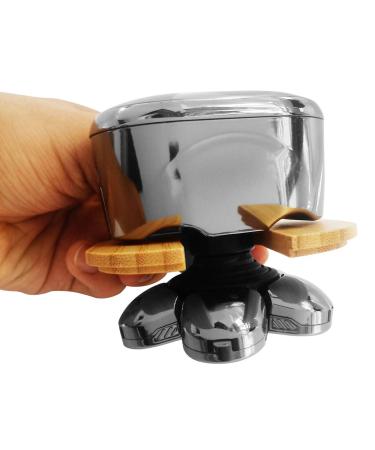 FitSand Bamboo Shaver Rinse Stand - Compatible with Skull Shaver Palm Pitbull Butterfly Kiss & Bald Eagle Razors - Eco-Friendly & Durable - Buy Online on GoSupps.com