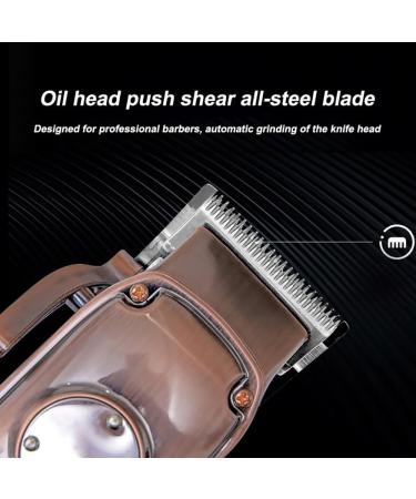 All-Metal Professional Hair Cutting Tool | Electric Clippers for Men s Beard & Hairstyle | Battery Display & Charger Base - Copper - Buy Online on GoSupps.com