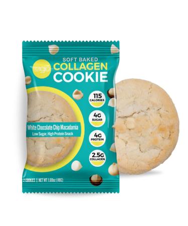 321glo Collagen Protein Cookies - Soft-Baked, Low Carb & Keto Friendly (6-Pack, White Chocolate) for Women, Men, Kids - Buy Online on GoSupps.com