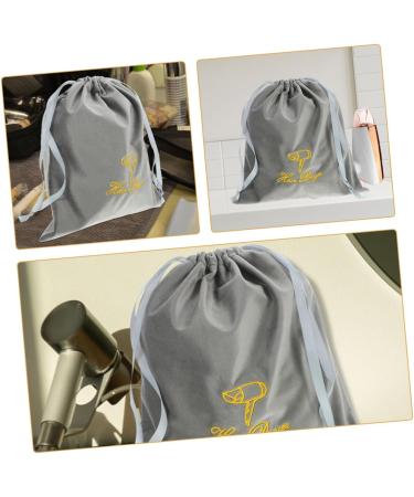 MUSISALY 2pcs Hair Dryer Carrying Bags Hair Dryer Drawstring Bags Fabric Drawstring Storage Bag 35.00X30.00X0.50CM Grey - Buy Online on GoSupps.com