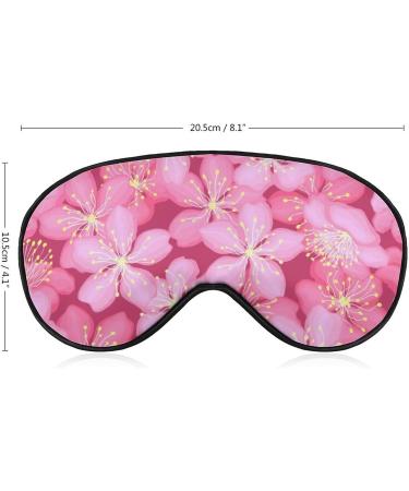Blooming Pink Cherry Sleep Mask for Women | Adjustable Eye Shades with Elastic Strap | International Shipping - Buy Online on GoSupps.com