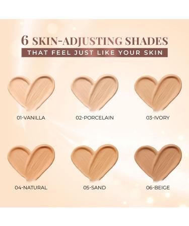 Just Herbs Serum Foundation for Face Makeup with SPF30+ Dewy Finish Full Coverage Makeup Foundation For All Skin Types 20 ml - Buy Online on GoSupps.com