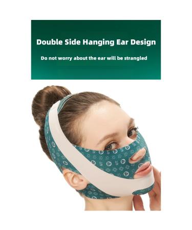 Buy V-Line Face Lift Band | Facial Slimming Mask for Men & Women | Anti-Sagging Chin Strap | Define Jawline & Reduce Wrinkles | V-Shape Contour (Green - Buy Online on GoSupps.com