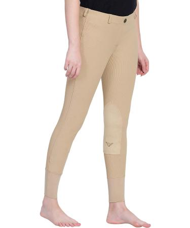 TuffRider Women's Ribb Lowrise Pull-on Breeches 26 - Light Tan - Buy Online on GoSupps.com