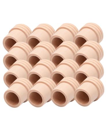 Healeved 20st Moxa-Feuerhut MOXA fire-fighters Moxa-Stebchen-fire extinguisher MOXA rod focal holder Moxibusstaustablett extinguishing cap for Moxa massage roller Moxibusion device Solid wood