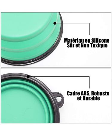Large Collapsible Dog Bowls VIGIME 1000ml Travel Water Food Bowls Portable Foldable Collapse Dishes with Carabiner Clip for Traveling Hiking Walking 2 Pack (Light Blue + Light Green) Light Blue+light Green - Buy Online on GoSupps.com
