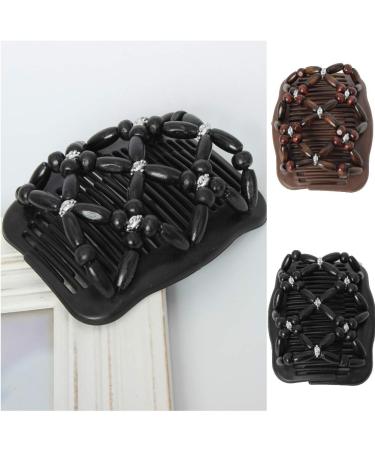 JUSTFOX Trend African Hairclip - Stylish Wooden Butterfly Hair Comb with Floral Design | International Shipping Available - Buy Online on GoSupps.com