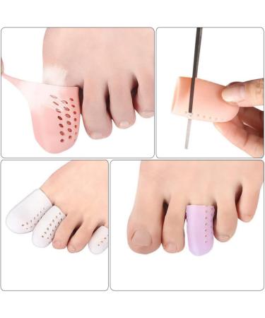 Minkissy 6 Pairs Callus and Corn Protectors for Men - Breathable Toe Caps for Blister and Callus Relief - Wear-Resistant and Elastic - 4.5x2.2cm - Buy Online on GoSupps.com