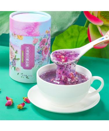 SIJIYUNLI-Rose Silver ear and Lotus Root Powder Soup 350g/12.34oz served quickly is both Tremella and Lotus Root Powder Soup suitable for those in a hurry beautifully packaged and a must-have gift breakfast. - Buy Online on GoSupps.com