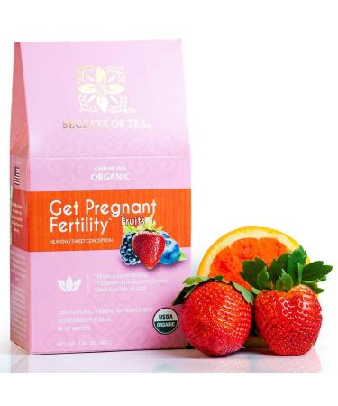 Organic Fertility Tea for Women - Red Raspberry Leaf & Vitex Blend - 20 Count - 100% Natural - Up to 40 Servings - Buy Online on GoSupps.com