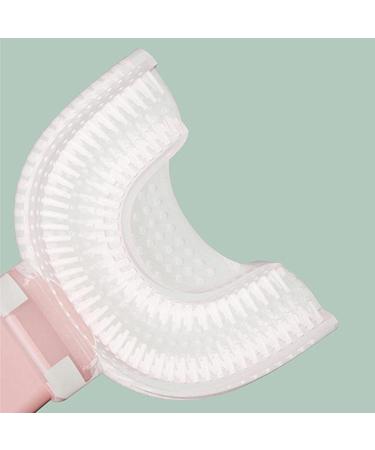 Kids U Shaped Toothbrush Manual U Shaped Toothbrush - Hangable Detachable Toothbrush Oral Cleaning Tools for Children 2-6 Years Dtt Pink 1 count (Pack of 1) - Buy Online on GoSupps.com