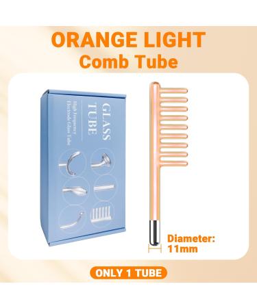 Comb Tube Spare Neon Glass Attachment for UUPAS High Frequency Facial Wand - Buy Online on GoSupps.com