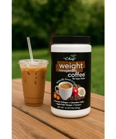 Coffee Mix with Collagen Protein (90 Calories) Colombian Coffee Coconut Collagen & Turmeric | Lightly Sweetened with Monk Fruit | 16 oz (1 Pack) - Buy Online on GoSupps.com