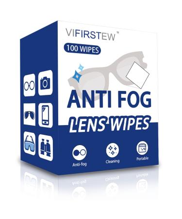 Anti-Fog Lens Wipe Pre-moistened Cleaning Wipe for Eyeglasses Goggles Mirrors Lenses and Windows
