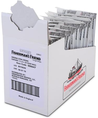 Fisherman's Friend Original Extra Strong Menthol Lozenges - 40 Count (Pack of 12) - Buy Online on GoSupps.com