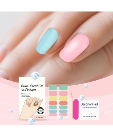 Gel Nail Polish Stickers | Long-Lasting Self-Adhesive Nail Polish Personal Care Products for Manicure Spa Summer Home Travel Bridal Daily Life Vacation Grooming Party Wedding - Buy Online on GoSupps.com