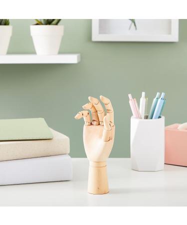 Wooden Hand Model 7 Art Mannequin Figure with Posable Fingers - Ideal for Drawing, Art Supplies & Jewelry Display - Buy Online on GoSupps.com