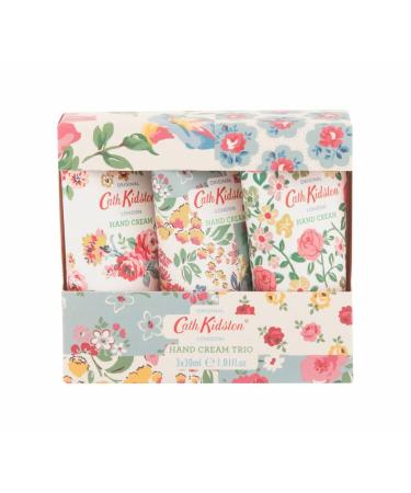 Heathcote & Ivory Cath Kidston Cottage Patchwork Honeysuckle Cornflower Hand Cream Trio Set 3 Fl Oz (Pack of 1)