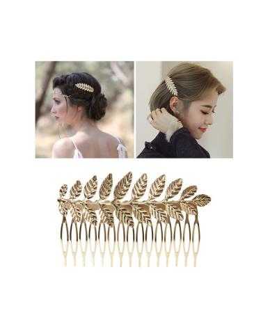 8 Pack Large Gold Crystal Pearl Rhinestone Hair Combs - Bridal Wedding Accessories - Buy Online on GoSupps.com