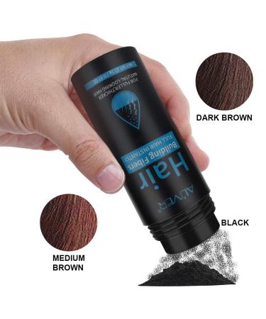 Thinning Hair Concealer Fibers 0.97oz (Dark Brown) - Men & Women - Natural Formula for Instant Thickness - Buy Online on GoSupps.com