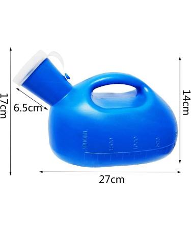 Urinals for Men- 2000 Ml Male Urinal with Lid Large Capacity Urine Cups for Incontinence Elderly Travel Driving Camping (Blue) Happy - Buy Online on GoSupps.com