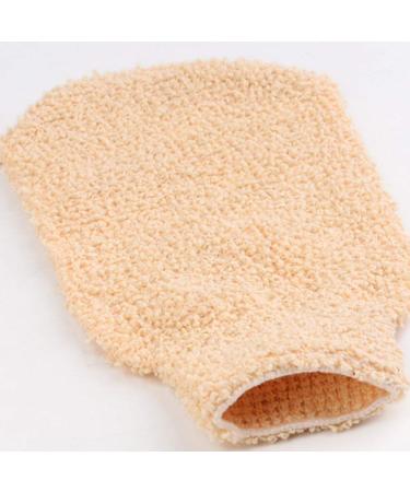 EXCEART 2pcs Bamboo Fiber Bath Shower Gloves - Double Sided Body Scrubber for Exfoliation and Dead Skin Removal - Buy Online on GoSupps.com
